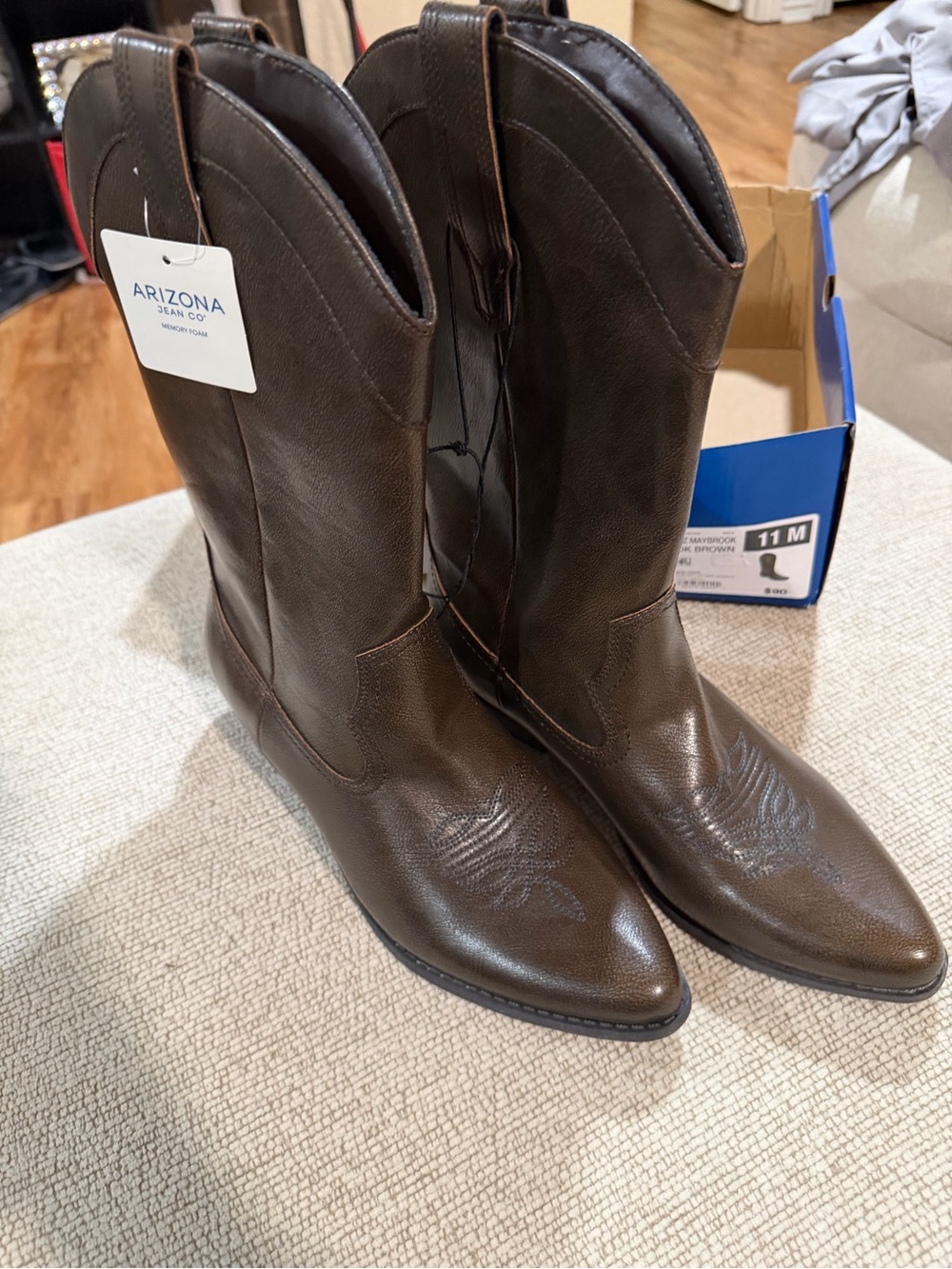 Arizona Jean Company Brown Women's Western Cowboy Boots
